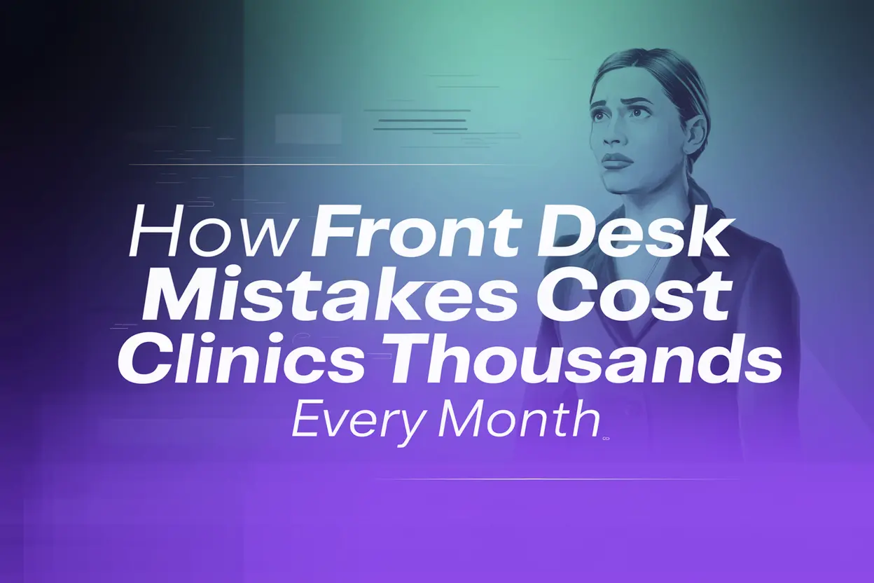 How Front Desk Mistakes Cost Clinics Thousands Every Month